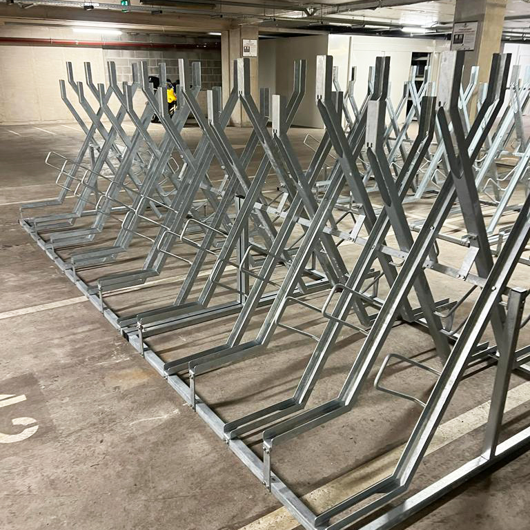 Semi Vertical Cycle Parking